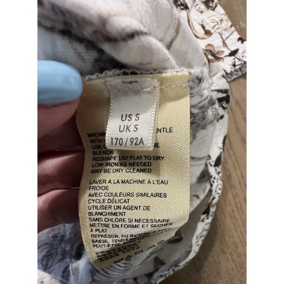 Anthropologie T-Shirt SMALL Padua Safari Print Short Sleeve Crew Neck Casual - Picture 7 of 11